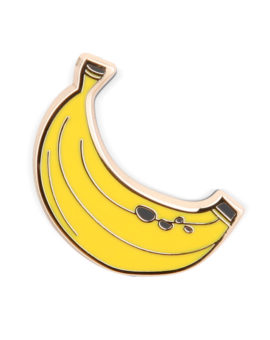 pin's banane - label tour - l'atelier des belettes