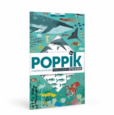 poster océan en stickers - poppik - l'atelier des belettes