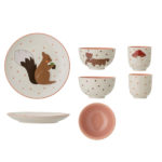 set de vaisselle - blommingville - l'atelier des belettes