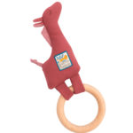 Anneau-hochet bois girafe Sous mon baobab - moulin roty