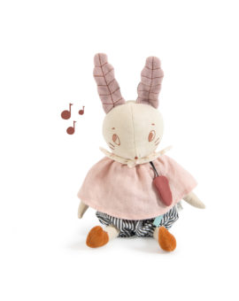 Poupée musique lapin Après la pluie- moulin roty - atelier des belettes