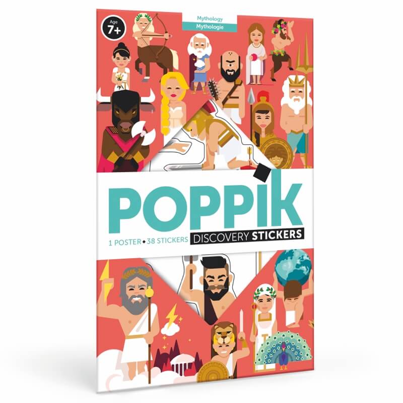 poster stickers mythologie - poppik - l'atelier des belettes