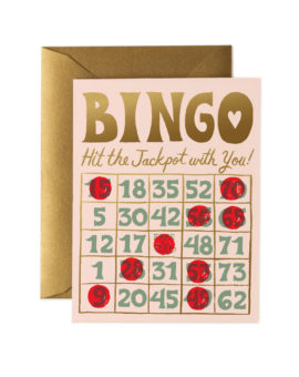 carte postale bingo- rifle paper - l'atelier des belettes