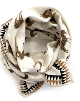 foulard latika zebre - apaches - l'atelier des belettes