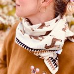 foulard latika zebre - apaches - l'atelier des belettes