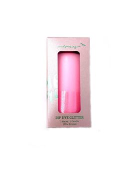 bougie glitter pink - pinkstories - l'atelier des belettes