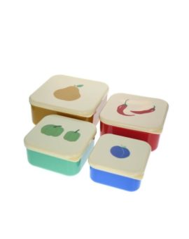 Lunch Box Fruits et légumes x 4 - le petit souk