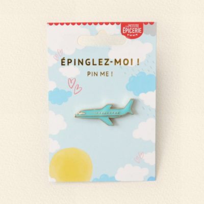 pin's avion - petite épicerie - l'atelier des belettes