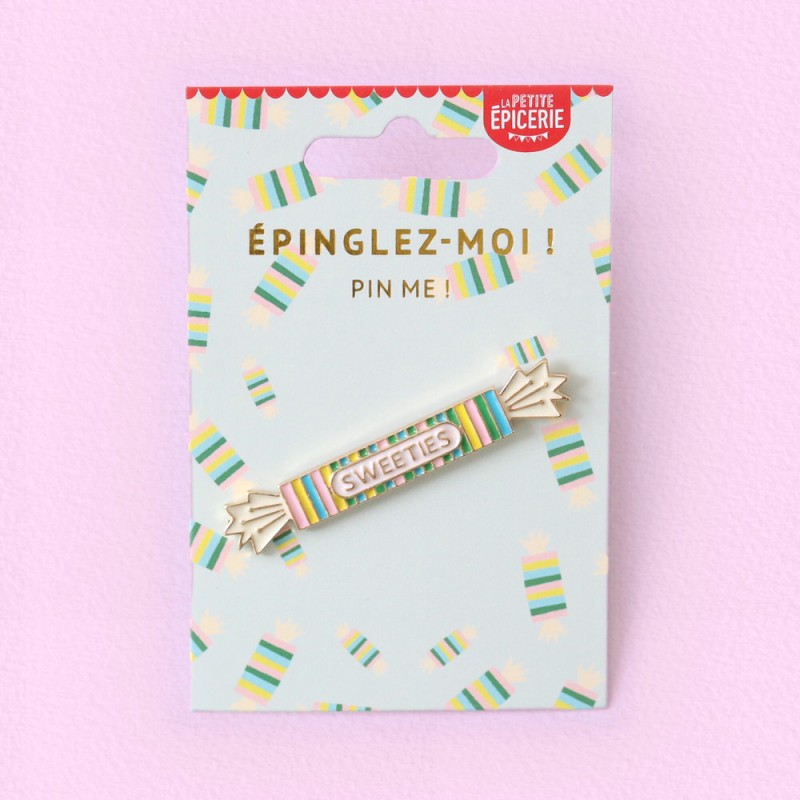 pin's bonbon - petite épicerie - l'atelier des belettes