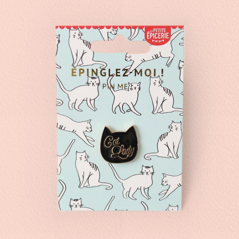 pin's cat lady - petite épicerie - l'atelier des belettes