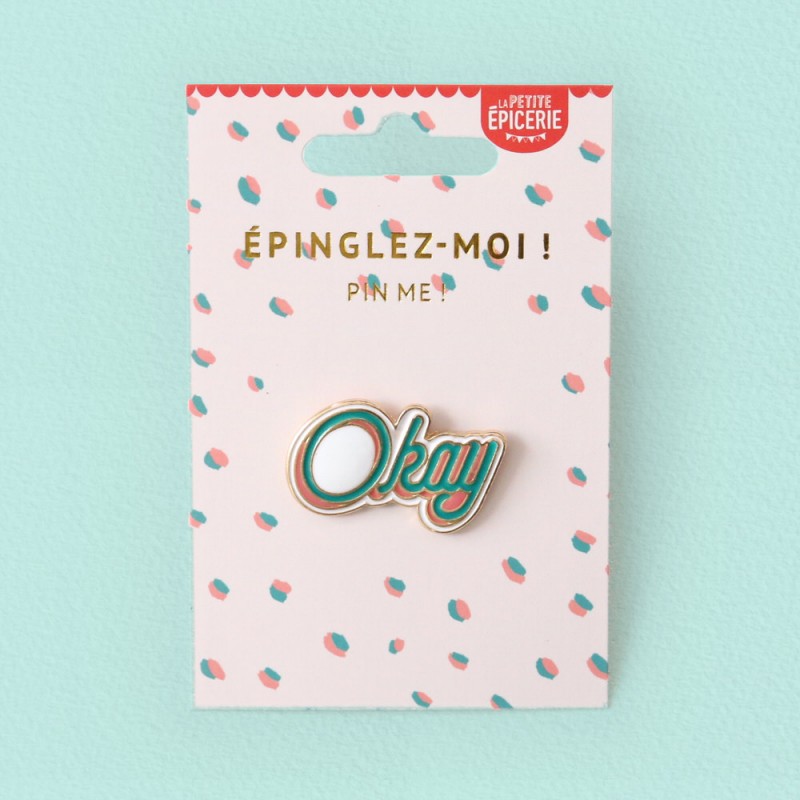 pin's okay - petite épicerie - l'atelier des belettes