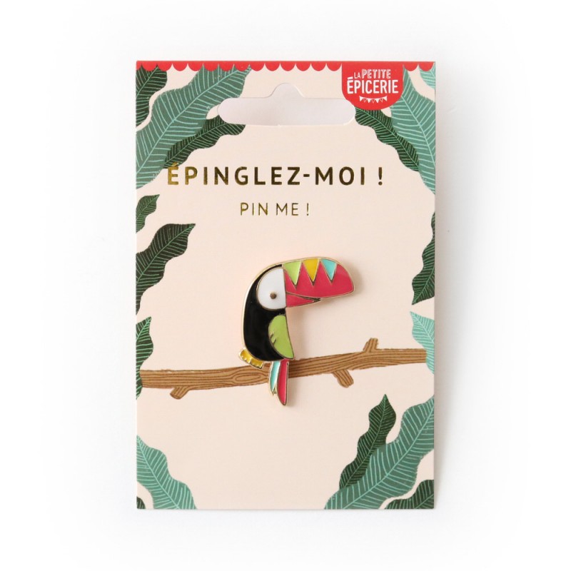 pin's toucan - petite épicerie - l'atelier des belettes