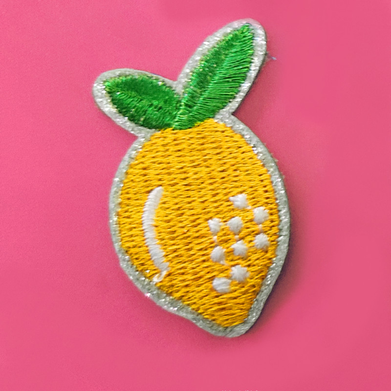 écusson citron - petite épicerie - l'atelier des belettes
