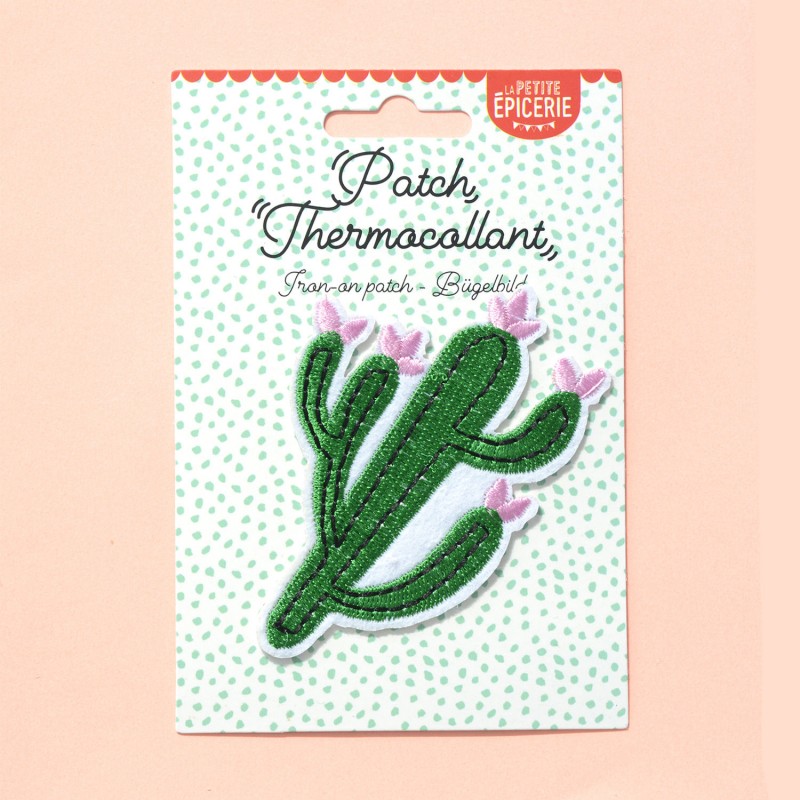 écusson cactus - petite épicerie - l'atelier des belettes