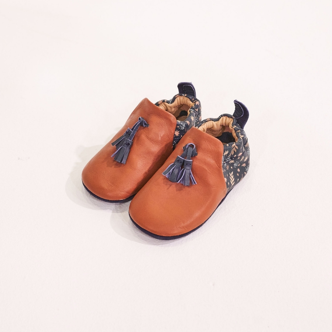 Chaussons en cuir Axel - Deux Bouts