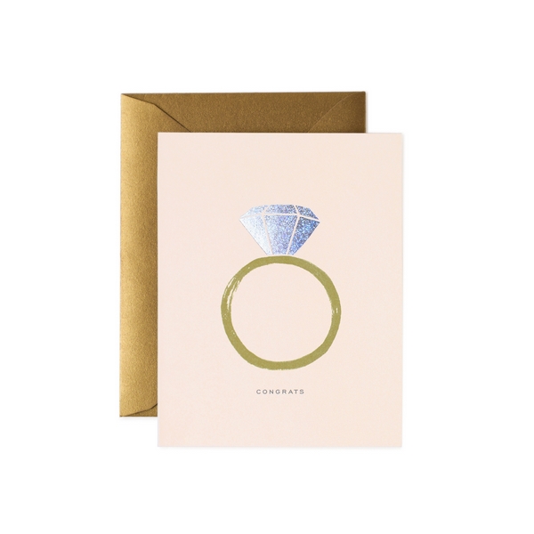 Carte postale Congrat Engagement - Rifle paper co