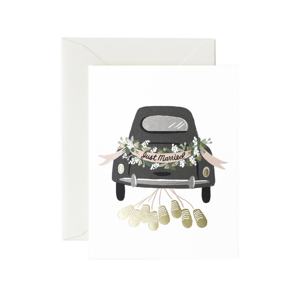 Carte postale Just Married - Rifle paper co